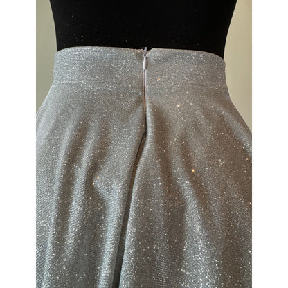 Stardust Bubble Skirt in Glittering Silver